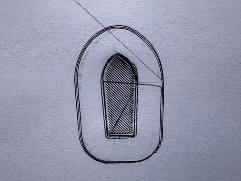 A 3d print using a Bic pen to capture only the first layer