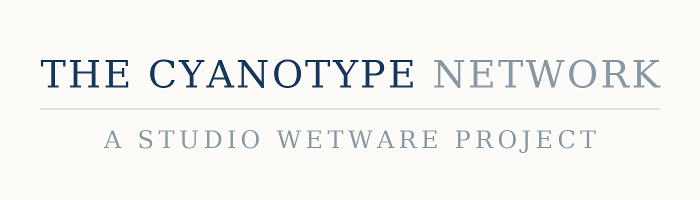 The Cyanotype network by Studio Wetware